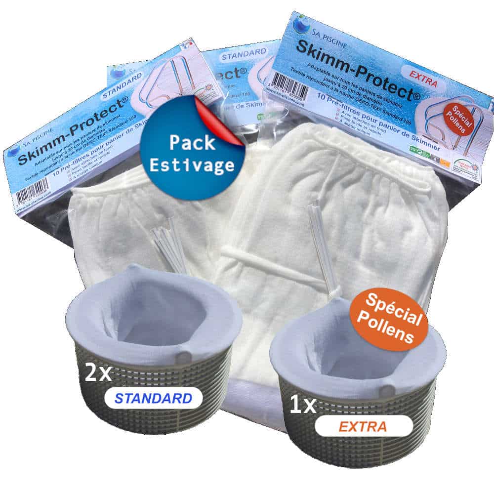 Chaussette filtrante Piscine丨Pool Skimmer Socks丨Chaussettes de Skimmer de  Piscine- Filter Savers pour Panier de Skimmer de Filtre, Doublure d'écran